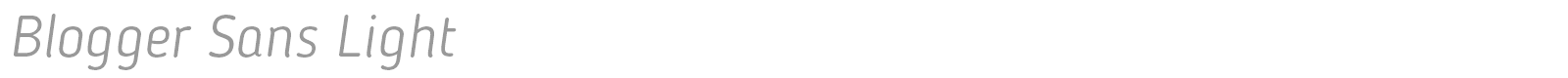 Blogger Sans font preview